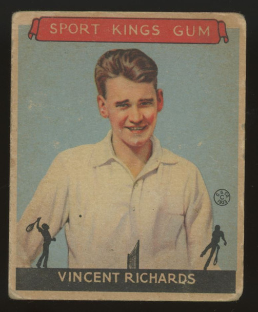 1933 Goudey Sport Kings Vincent Richards #23 Good