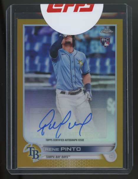 2022 Topps Chrome Rene Pinto RC Auto Gold Refractor /50 #AC-RP