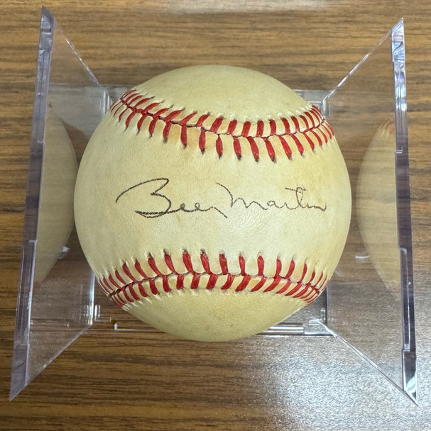 Billy Martin Signed Autographed Rawlings OMLB Baseball JSA