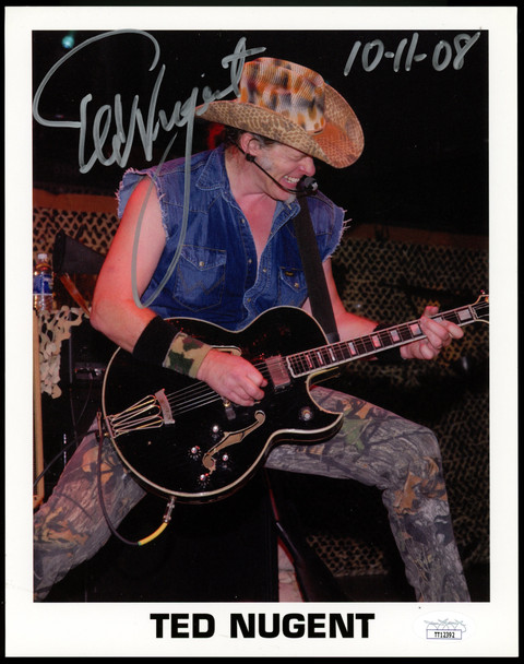 Ted Nugent Signed Autographed 8x10 Photo JSA