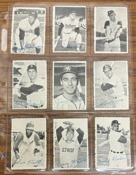 1969 Topps Deckle Edge Baseball Complete Set (33) VG-EX/MT