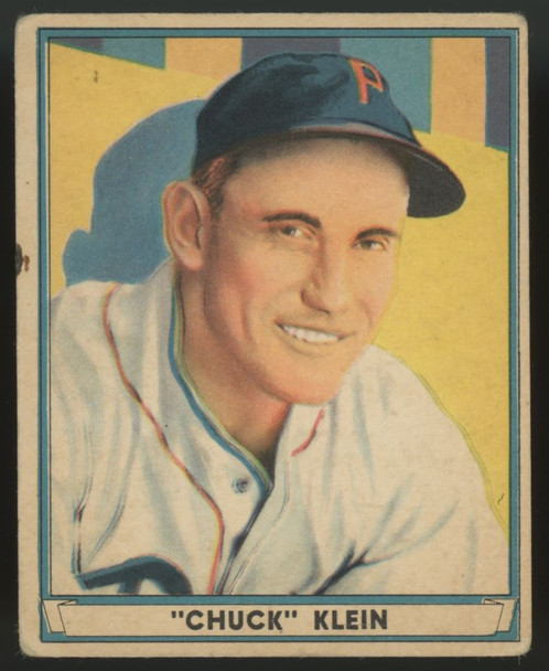 1941 Play Ball Chuck Klein #60 VG