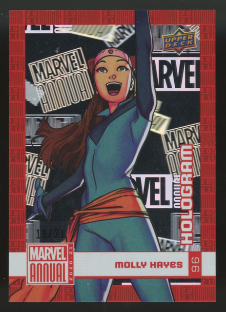 2020-21 Marvel Annual Molly Hayes Hologram /21 #96