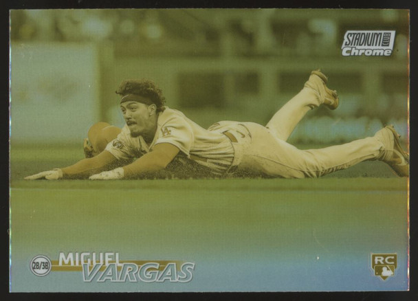 2023 Stadium Club Chrome Miguel Vargas RC Gold Minted SSP #226