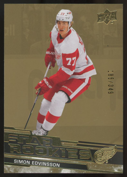 2023/24 Upper Deck Star Rookies Simon Edvinsson RC Gold Parallel /349 #15