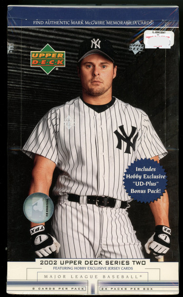 2002 Upper Deck Series 2 Baseball Hobby Box Factory Sealed