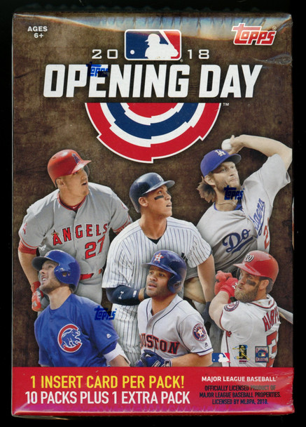 2018 Topps Opening Day Baseball Blaster Box Factory Sealed