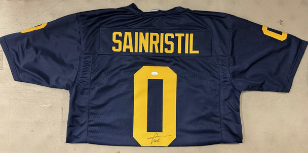 Mike Sainristil Signed Autographed Custom Michigan Jersey JSA