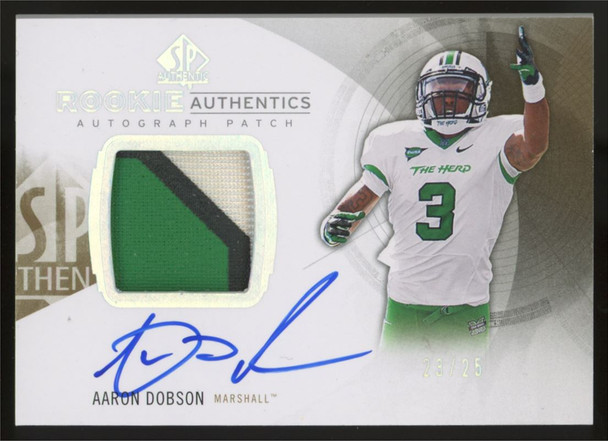 2013 SP Authentic Aaron Dobson RC Patch Auto RPA /25 #156