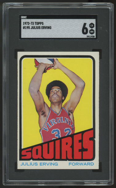 1972-73 Topps Julius Erving RC #195 SGC 6