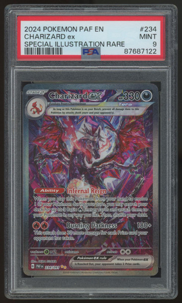 2024 Pokemon Charizard ex Paldean Fates Special Illustration Rare #234 PSA 9