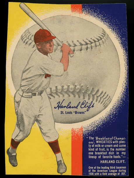 1937 Wheaties Series 9 Harland Clift Hand Cut Panel VG