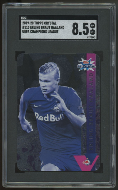 2019-20 Topps Crystal Erling Haaland RC #113 SGC 8.5