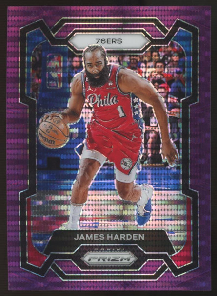 2023-24 Prizm James Harden Purple Pulsar /35 #98