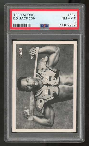 1990 Score Bo Jackson #697 PSA 8