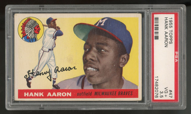 1955 Topps Hank Aaron #47 PSA 3.5