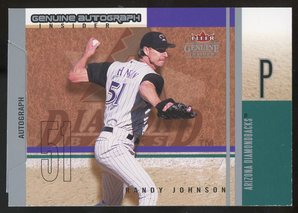 2004 Fleer Genuine Insider Randy Johnson Auto 51/51 #AI-RJ