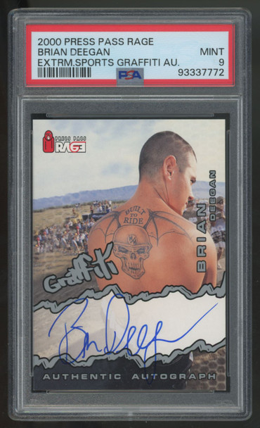 2000 Press Pass Rage Brian Deegan Graffiti Auto PSA 9