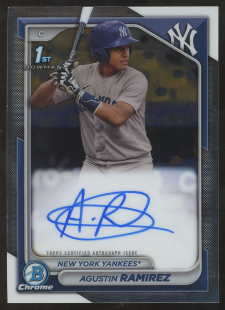 2024 Bowman Chrome Agustin Ramirez 1st Auto #CPA-AR
