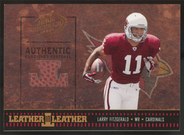 2004 Playoff Hogg Heaven Larry Fitzgerald Leather in Leather /250 #LL-25