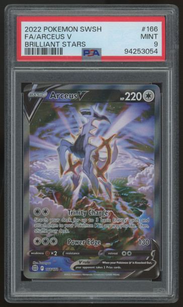 2022 Pokemon Arceus V Brilliant Stars Full Art #166 PSA 9