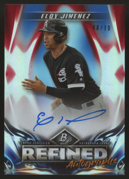 2019 Bowman Platinum Eloy Jimenez Refined Auto /10 #RA-EJ