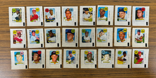 1969 Topps Baseball Decals Complete Set (48) VG/EX