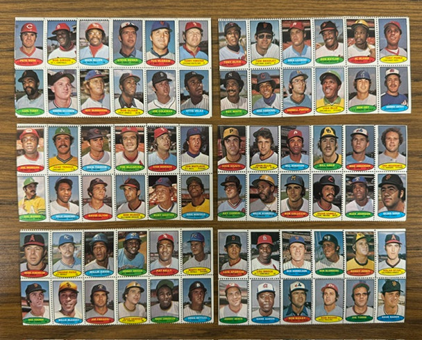1974 Topps Baseball Stamps Complete Set (240) 24 Panels Sheets NM