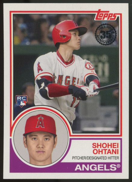 2018 Topps Baseball 1983 Rookies Complete Set (1-24) Ohtani
