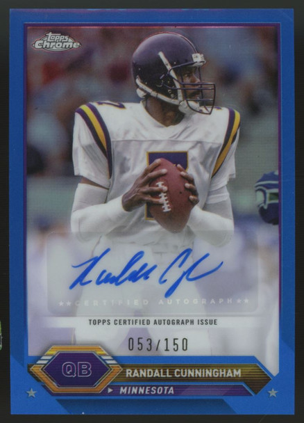 2023 Topps Composite Chrome Randall Cunningham Auto Blue /150 #TCA-RC