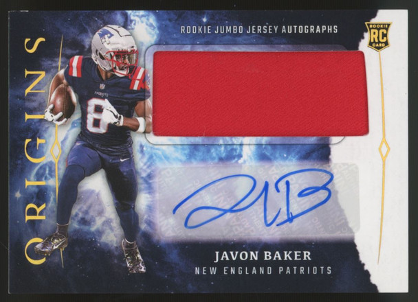 2024 Origins Javon Baker RC Patch Auto RPA #RJA-JBA