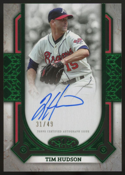 2024 Tier One Tim Hudson Prime Performers Auto Green /49 #PPA-THU