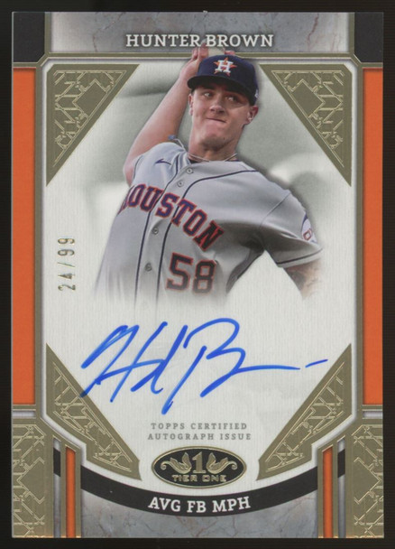 2024 Tier One Hunter Brown Advanced Stat Auto 24/99 #ASA-HB