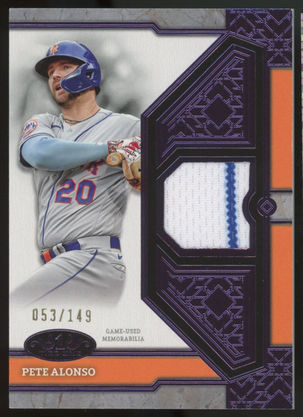 2024 Tier One Pete Alonso Jersey Patch Purple /149 #T1R-PA