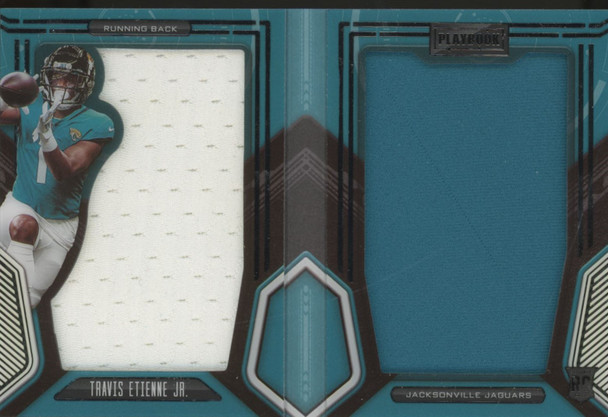 2021 Playbook Travis Etienne Jr. RC Jumbo Patch Booklet /99 #RJM-TET