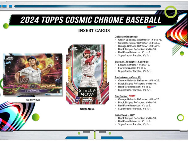 2024 Topps Cosmic Chrome Baseball Hobby Case (12)