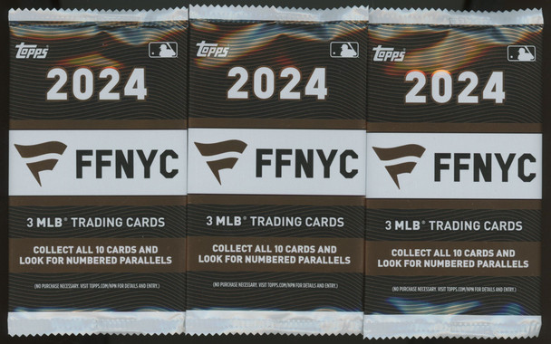 2024 FFNYC Fanatics Fest MLB Baseball 3-Card Pack Sealed Lot of 3