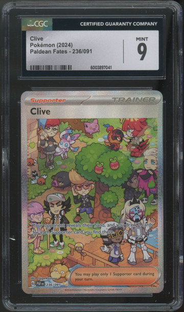 2024 Pokemon Clive Paldean Fates Special Illustration Rare #236 CGC 9