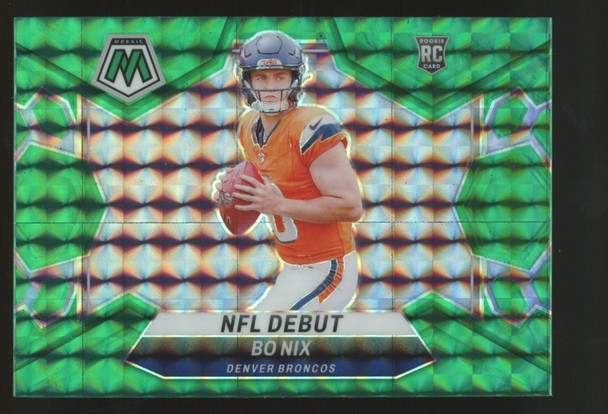 2024 Mosaic Bo Nix RC Debut Green Prizm #271