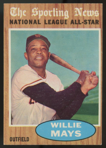 1962 Topps Willie Mays All Star #395 EX/MT