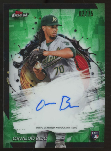 2024 Topps Finest Osvaldo Bido RC Auto Green /75 #FA-OB