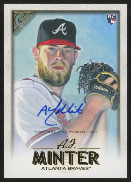 2018 Topps Gallery A.J. Minter RC Auto #6