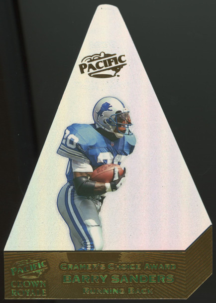 1998 Pacific Crown Royale Barry Sanders Cramer's Choice Jumbo Die Cut #3