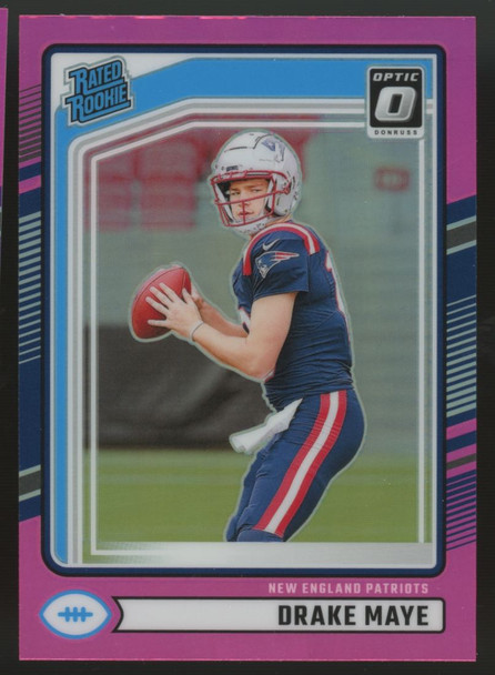 2024 Donruss Optic Preview Drake Maye Rated Rookie Pink #379