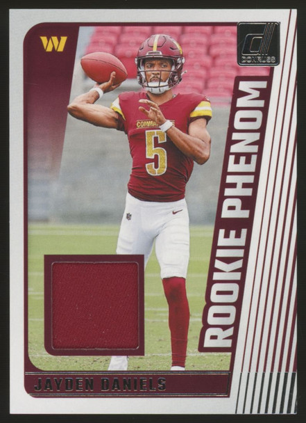 2024 Donruss Jayden Daniels Rookie Phenom RC Patch #RPJ-JDA
