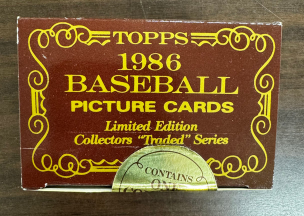 1986 Topps Tiffany Baseball Traded Series Set Factory Sealed