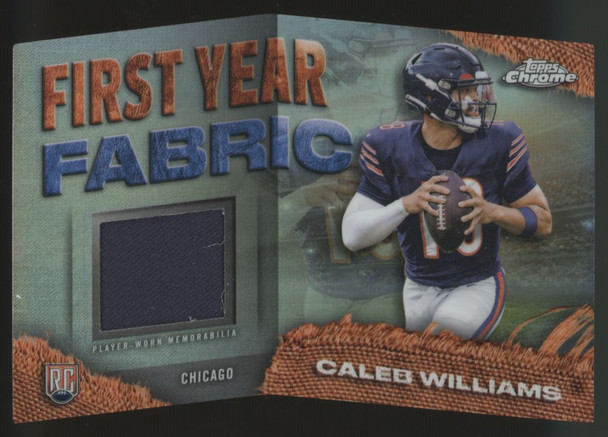 2024 Topps Chrome Caleb Williams RC First Year Fabric Patch #FYF-CW