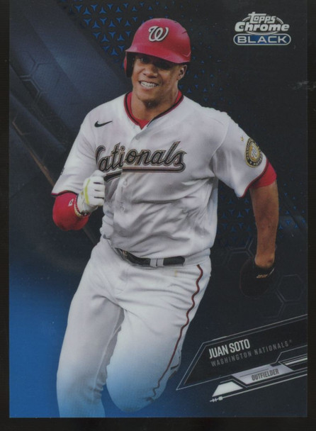 2021 Topps Chrome Black Juan Soto Blue /75 #15