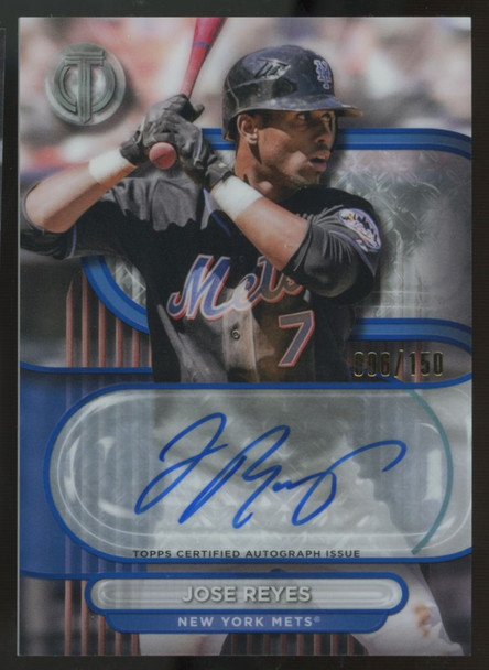 2024 Topps Tribute Jose Reyes Blue Auto /150 #TA-JRE