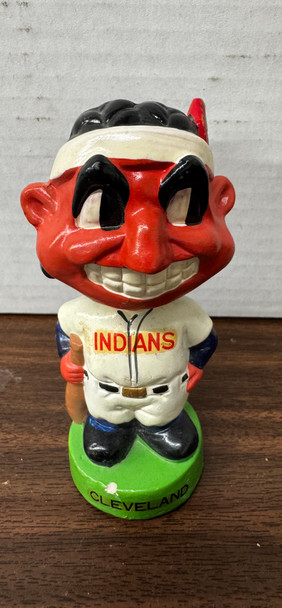 1960s Cleveland Indians Vintage Mini Bobblehead Nodder